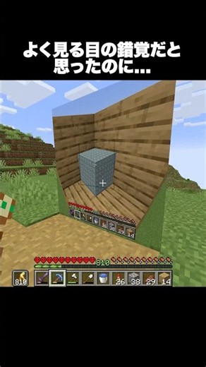 よく見る目の錯覚だと思ったのに… #shorts #マインクラフト #マイクラ