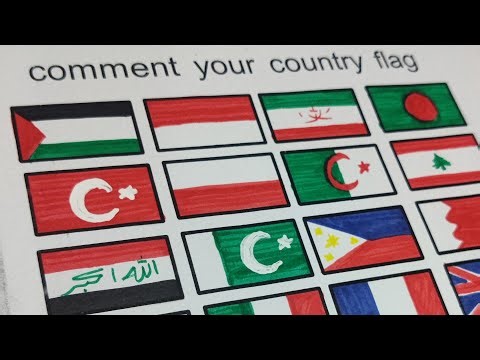 🎨 Drawing World Flags LIVE! 🌍 communit your country flag 🥰