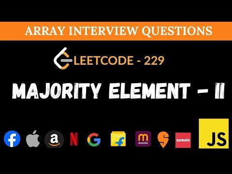 Majority Element II - Leetcode 229 | Extended Boyer–Moore in JavaScript
