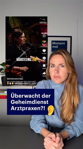Mit einem Störsender in die Arztpraxis, um nicht abgehört zu werden? Ein TikTok dazu geht gerade viral. Aber: Störsender sind verboten, und Arztbesuche werden aktuell nicht einfach abgehört. Im Bundestag wird momentan aber tatsächlich über eine Reform der Nachrichtendienste diskutiert. Die Bundesregierung hat dafür einen neuen Gesetzentwurf vorgelegt. Und es ist nicht der erste Anlauf: Schon 2004 und 2012 gab es ähnliche Vorhaben. Umgesetzt wurden sie damals aber nicht. #BND #Arzt #Nachrichtendi