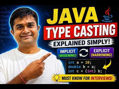 Type Casting in Java Explained | Widening vs Narrowing