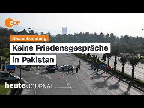 heute journal vom 25.04.2026: Iran-Gespräche in Pakistan vorerst geplatzt, CDA-Bundestagung