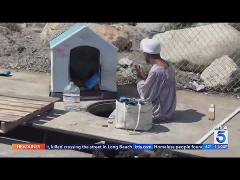 Homeless living in L.A. storm drains