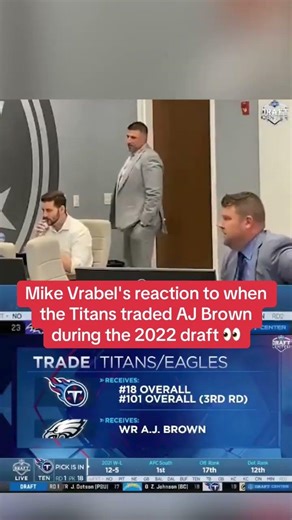 Vrabel was hoping A.J. could remain a Titan, now the two could be reunited 🍿 (via @nflnetwork/TT)
