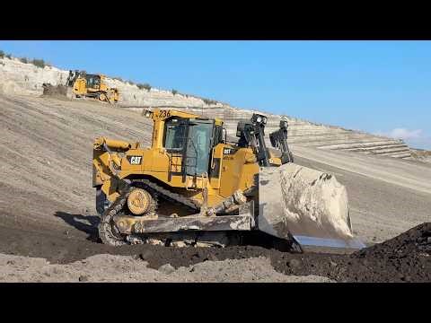 Caterpillar D9T Bulldozers Rehabilitating Old Mine | Heavy Equipment In Action 4K