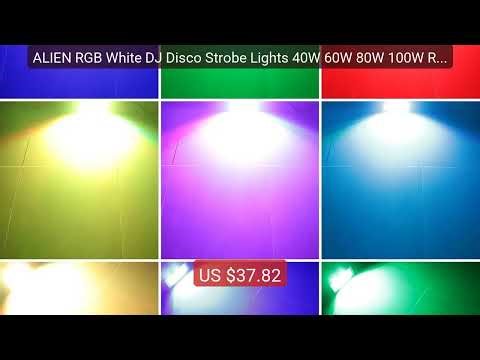 ALIEN RGB White DJ Disco Strobe Lights 40W 60W 80W 100W Remote Con... — Best Deal 2026 | Shop Now!