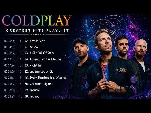 Coldplay Best Songs Playlist 2026 - Live Concert Setlist - Coldplay Greatest Hits