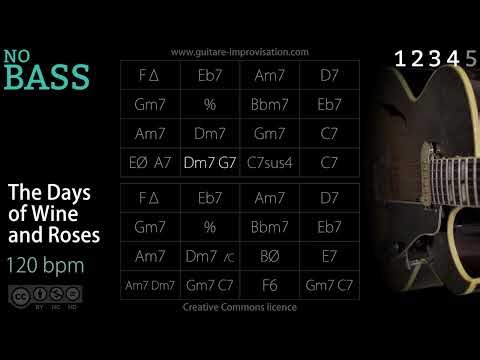 The Days Of Wine And Roses _ NO BASS (Jazz/Swing feel) 120 bpm : Backing Track