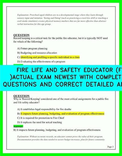 Fire Life and Safety Educator (FLSE): 100 Authentic Exam Questions & Detailed Answers Explained