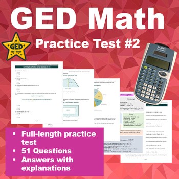 GED Math Practice Test #2