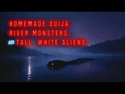 HOMEMADE OUIJA, RIVER MONSTERS & TALL, WHITE ALIENS (SN 19 EP 8) TRUE PARANORMAL STORIES