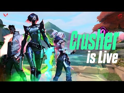 🔴LIVE: Rank Pushing to Ascendant!!! | Road To 5k Subs - Crusher Gaming #valorant