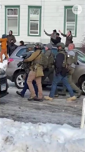 Demonstrators take to the street after ICE shooting in Minneapolis