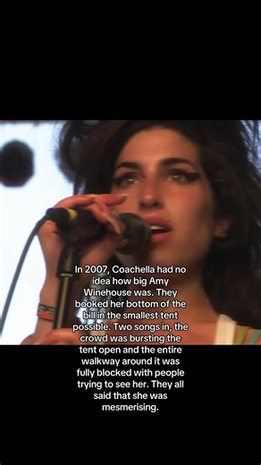 Amy Winehouse Coachella 2007 performance – iconic small-tent set