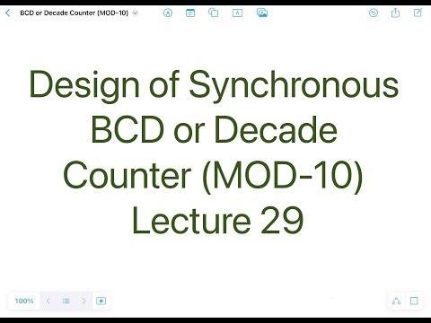 Digital Electronics Lecture 29 | Design of Synchronous BCD / Decade / MOD-10 Counter