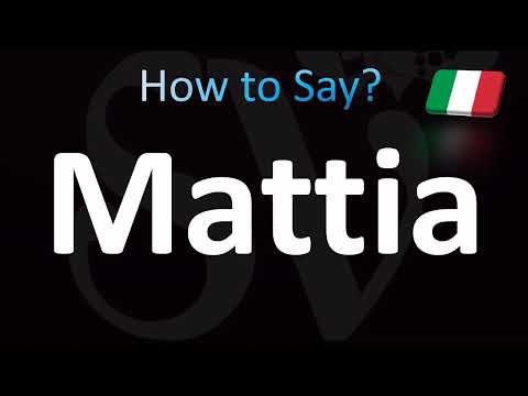 How to Pronounce Mattia (CORRECTLY!)