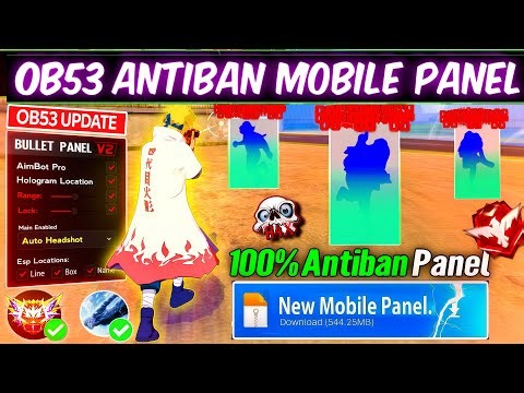 Free Fire Panel Mobile 🔥 FF Antiban Panel OB53 | Free Fire Hack New 😈 FF Injector 2026 | FF Panel