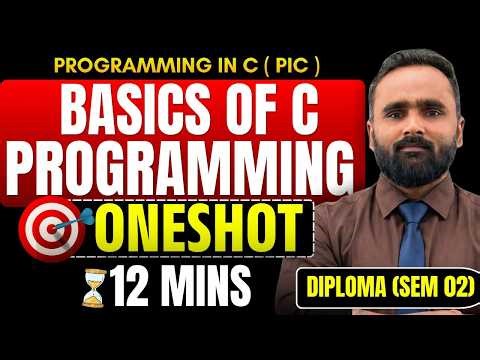 Basics of C Programming in 12 Minutes 🔥 | One Shot | Programming In C | Pradeep Giri Sir