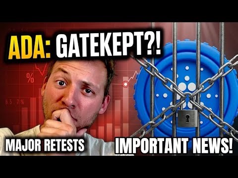 CARDANO - Major Retests Happening! News Updates! ADA Being Gatekept?!