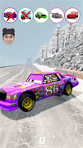 💀 500 MPH IN SECONDS! 😱 Can Lightning McQueen Survive?! | BeamNG.drive #Shorts