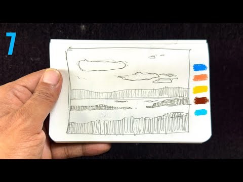 This Sunset Seascape Was Too Easy — Watercolor Paint With Me | 7/30