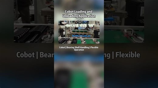 Cobot Loading and Unloading for Bearing Shell Parts#collaborativerobot #cobot #evst #robot | EVST
