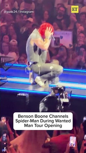 Benson Boone Channels Spider-Man During Wanted Man Tour Opening