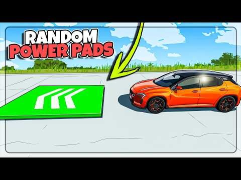 We Added RANDOM Power Pads to BeamNG Drive