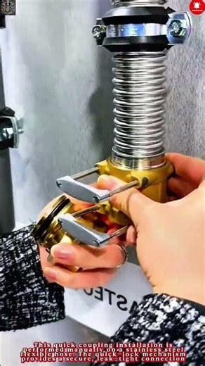 Quick Coupling Installation Work – with Flexible Hose Connector #work