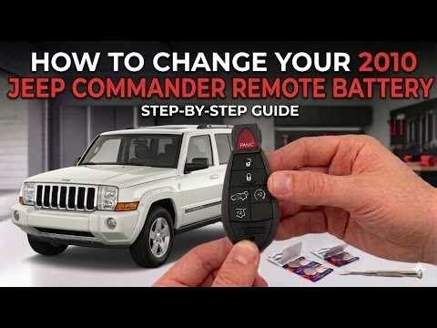 How to change your 2010 Jeep Commander 6 button remote battery