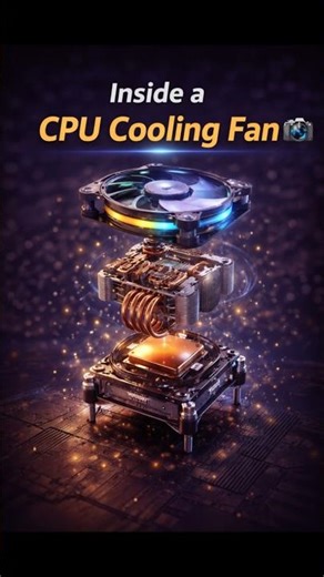 Inside a CPU Cooling Fan 💻 #youtubeshorts #shorts #youtube