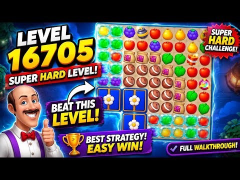 Gardenscapes Level 16705 | Super Hard Level | Full Walkthrough | Easy Win Strategy ‪@i3Stars‬