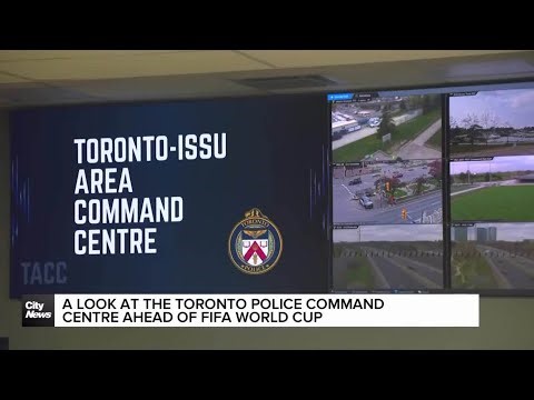 A look at the Toronto police command centre ahead of Fifa World Cup