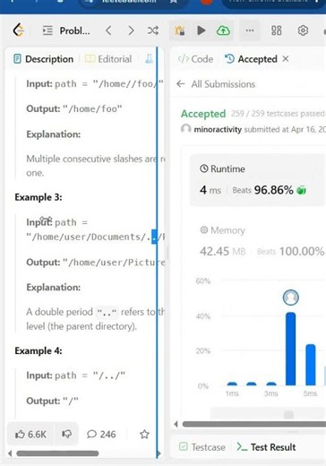 LeetCode 71 Simplify Path | Stack Interview Trick in Java #coding #programming