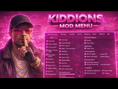 [NEW] GTA 5 Mod Menu PC 2026 / Free Kiddions Cheat, Money Hack & Online Mods (WORKING)