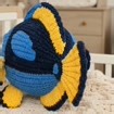 Blue Fish Crochet Pattern, Chunky Chenille Amigurumi Fish PDF Tutorial
