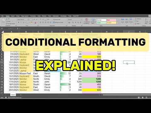 Excel Conditional Formatting Full Tutorial (Beginner to Advanced + Custom Formula Explained)