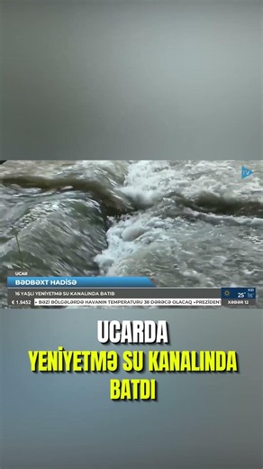 Ucarda yeniyetmə su kanalında batdı