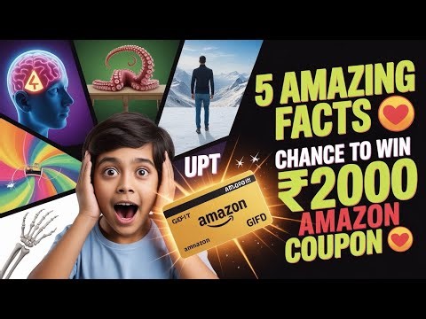 5 Amazing Facts 😱 Jo Aapko Hila Denge | Chance To Win ₹2000 Amazon Coupon 🎁 | Kya Kyun Kaise