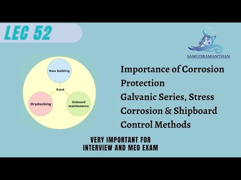 52. Importance of Corrosion Protection | Galvanic Series, Stress Corrosion | ‪@_samudramanthan_‬