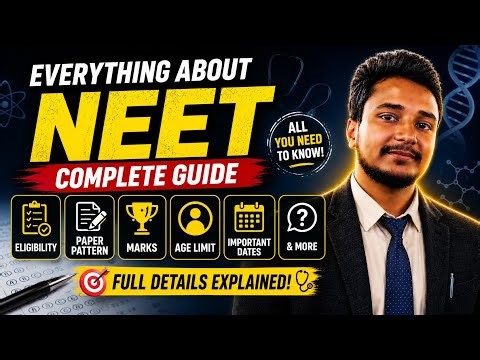 🔴 NEET Complete Guide 🔥 Eligibility, Syllabus, Exam Pattern, Best Books & Strategy | Shashikant jais