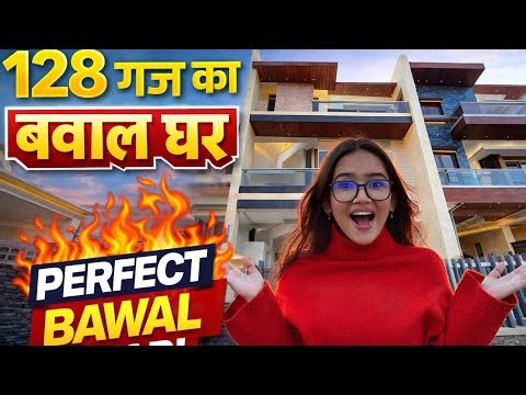 128 Gaj 4 BHK Double Story Villa Design With Interior Design | Sunny Enclave Mohali | Home Tour