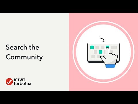How to search the Community - TurboTax Community - Tax Expert Tutorial