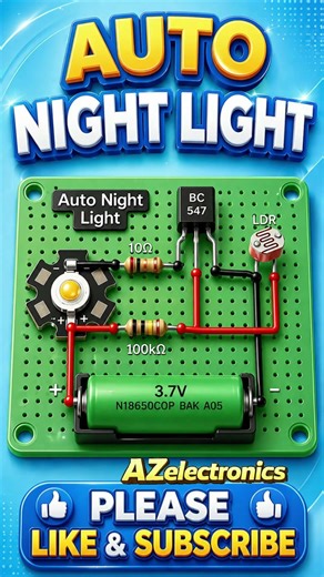 Automatic Night Light Circuit | Smart Light Sensor Project for Home & DIY