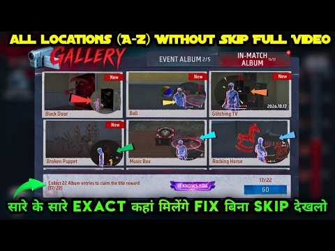THE UNSEEN EVENT ALL LOCATIONS IN FREE FIRE | BLACK DOOR BALL BROKEN PUPPET FULL ALBUM KAHAN MILEGA