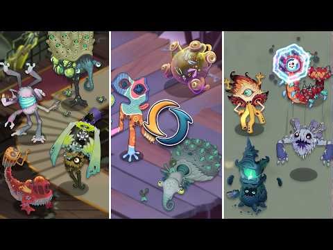 All Paironormal Monsters - Wave 4 Major & Minor Comparison (My Singing Monsters)