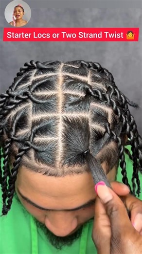 Perfect Starter Locs or Two strands twist braid tutorial - Braiding hack