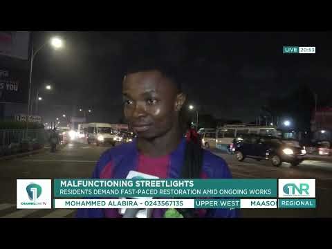 Parts Of Accra Still In Darkness Despite Streetlight Restoration Efforts lights | Channel One News