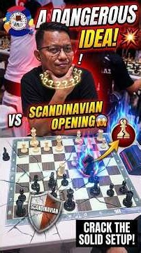 A Dangerous Idea vs Scandinavian! 😱 Part I #ChessOpening #Chess #catur #MCCP #winningdrink