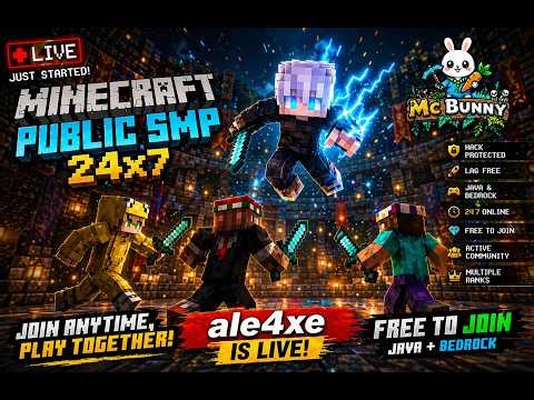 🔴 LIVE Minecraft SMP Survival With Subscribers | OP Base + PvP 😍